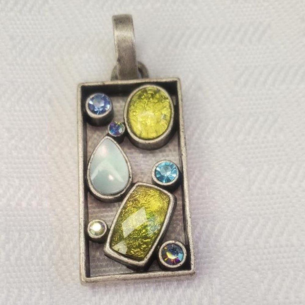 Lia Sophia Silver Tone Pendant Slide